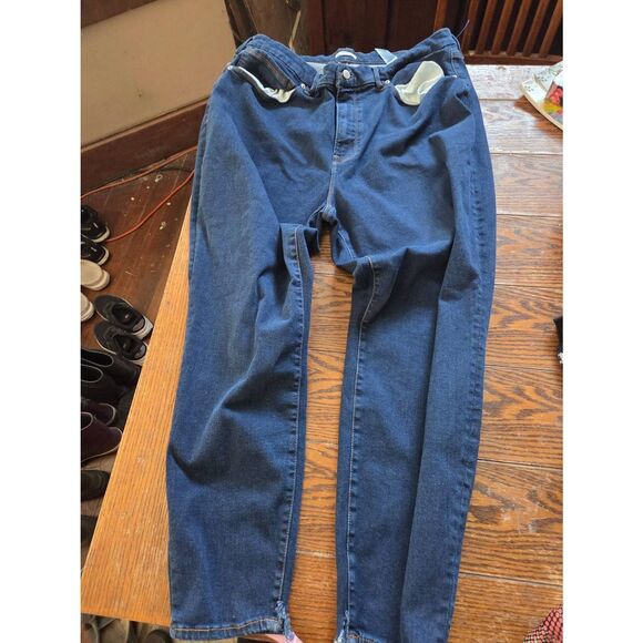 Good American Plus Size Always Fits Good Waist Skinny Jean In Blue 821 Sz 20-26 - Picture 2 of 6